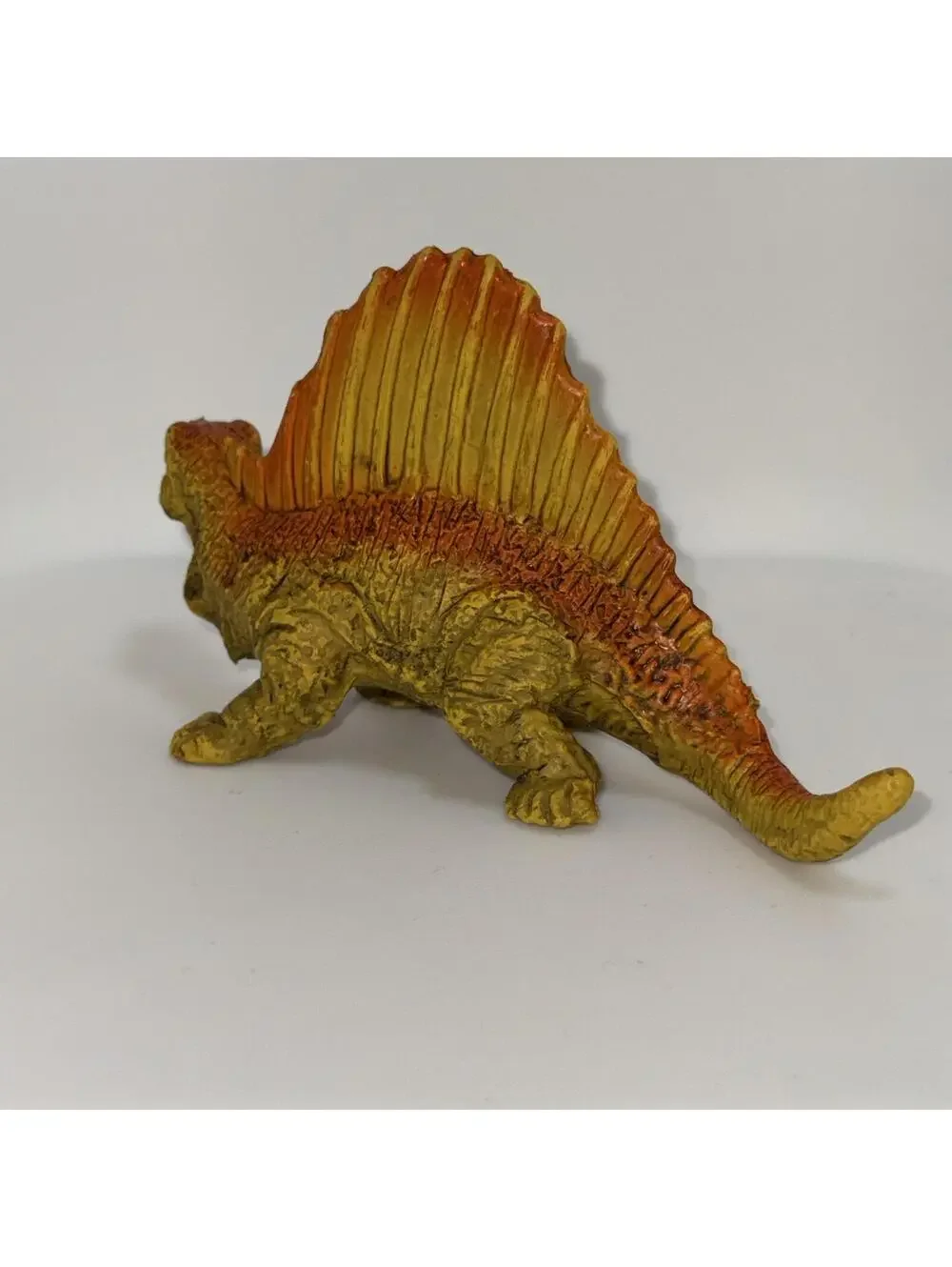 Vintage Dimetrodon UKRD Dinosaur Spine Back 1992‎ Orange Yellow PVC Figure